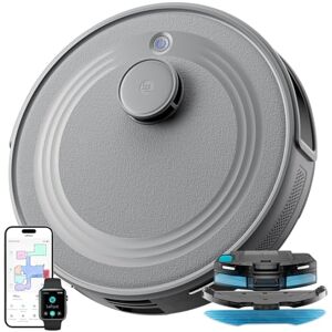 Lefant M2 Saugroboter Mit Wischfunktion, Staubsauger Roboter 6000Pa, LiDAR-Navigation Mapping, Roboterstaubsauger mit, No-Go-Zonen, APP/Alexa Steuerung, ideal für Tierhaare,Grau Lefant M2 Saugroboter Mit Wischfunktion, Staubsauger Roboter 6000Pa, LiDAR-Navigation Mapping, Roboterstaubsauger mit, No-Go-Zonen, APP/Alexa Steuerung, ideal für Tierhaare,Grau
