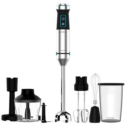 Cecotec Stabmixer Power TitanBlack 1500 XL PerfectCream&Crush. 1500 W, CrossBlades Technologie mit 4-Klinge-Blättern mit schwarzer Titan-Beschichtung, extralangem Fuß, Spritzschutz-Klingeneinsatz Cecotec Stabmixer Power TitanBlack 1500 XL PerfectCream&Crush. 1500 W, CrossBlades Technologie mit 4-Klinge-Blättern mit schwarzer Titan-Beschichtung, extralangem Fuß, Spritzschutz-Klingeneinsatz