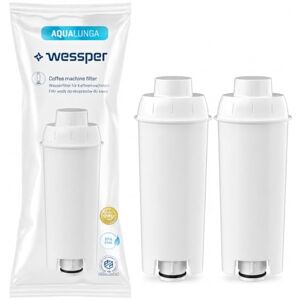 Wessper Wasserfilter Kartuschen Aqua Lunga Kompatibel mit Delonghi Kaffeevollautomat DLSC002, SER3017 & 5513292811 ECAM, ESAM, ETAM, SECAM 2er Pack Wessper Wasserfilter Kartuschen Aqua Lunga Kompatibel mit Delonghi Kaffeevollautomat DLSC002, SER3017 & 5513292811 ECAM, ESAM, ETAM, SECAM 2er Pack