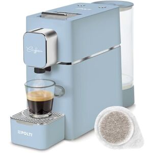 Polti Coffea S15LB, Espressomaschine, kompatibel mit E.S.E-Pads, 44 mm, Tank 0,85 l, Pumpendruck 19 bar, Farbe Hellblau Polti Coffea S15LB, Espressomaschine, kompatibel mit E.S.E-Pads, 44 mm, Tank 0,85 l, Pumpendruck 19 bar, Farbe Hellblau