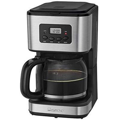 Clatronic ® Kaffeemaschine 1,5 Liter Kaffee 900 Watt für 12-14 Tassen Kaffee 24h LCD-Timer Warmhalte-Automatik Nachtropfschutz herausnehmbarer Filter Kontrollleuchte KA 3642 Clatronic ® Kaffeemaschine 1,5 Liter Kaffee 900 Watt für 12-14 Tassen Kaffee 24h LCD-Timer Warmhalte-Automatik Nachtropfschutz herausnehmbarer Filter Kontrollleuchte KA 3642
