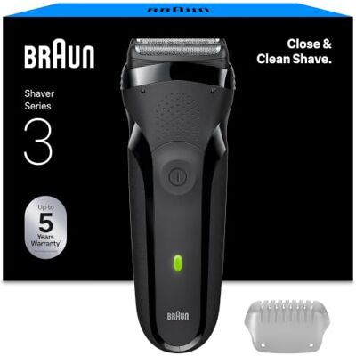 Braun Rasierer Herren Elektrisch Series 3, Rasierapparat, 300s, Grau Braun Rasierer Herren Elektrisch Series 3, Rasierapparat, 300s, Grau