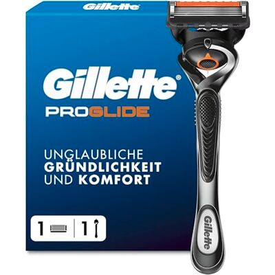 Gillette Fusion5 Proglide Rasierer Herren, Metall, Silber/Schwarz Gillette Fusion5 Proglide Rasierer Herren, Metall, Silber/Schwarz