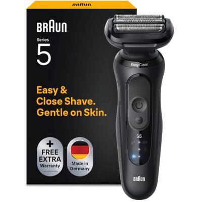 Braun Rasierer Herren Elektrisch Series 5, 52-N1000si, Schwarz Braun Rasierer Herren Elektrisch Series 5, 52-N1000si, Schwarz