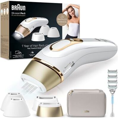 Braun IPL Geräte Haarentfernung Silk·expert Pro 5, PL5358, Weiß/Gold Braun IPL Geräte Haarentfernung Silk·expert Pro 5, PL5358, Weiß/Gold
