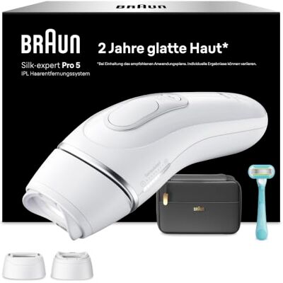 Braun IPL Geräte Haarentfernung Silk·expert Pro 5, PL5234, Weiß/Silber Braun IPL Geräte Haarentfernung Silk·expert Pro 5, PL5234, Weiß/Silber