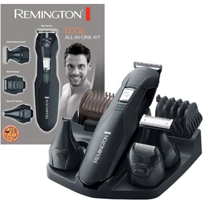 Remington Personal Groomer PG6030 Edge NEU Edelstahlklingen, 4 Aufsteckköpfe, Kammaufsätze 1–12 Mm, Bis Zu 40 Minuten Betriebszeit, Ergonomisches Design, Kabellos Remington Personal Groomer PG6030 Edge NEU Edelstahlklingen, 4 Aufsteckköpfe, Kammaufsätze 1–12 Mm, Bis Zu 40 Minuten Betriebszeit, Ergonomisches Design, Kabellos