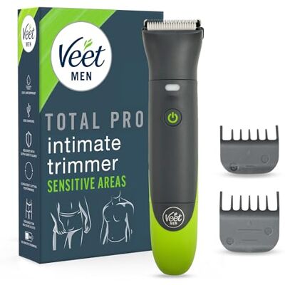 Veet Men Intimate Trimmer Intimrasierer für Männer Intim- und Körperrasierer für Intimbereich, Gesicht, Achseln & Oberkörper Wasserfester Herren Haartrimmer & Rasierer, Packaging May Vary Veet Men Intimate Trimmer Intimrasierer für Männer Intim- und Körperrasierer für Intimbereich, Gesicht, Achseln & Oberkörper Wasserfester Herren Haartrimmer & Rasierer, Packaging May Vary