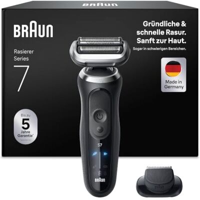 Braun Rasierer Herren Elektrisch Series 7, 72-N1200si, Schwarz Braun Rasierer Herren Elektrisch Series 7, 72-N1200si, Schwarz