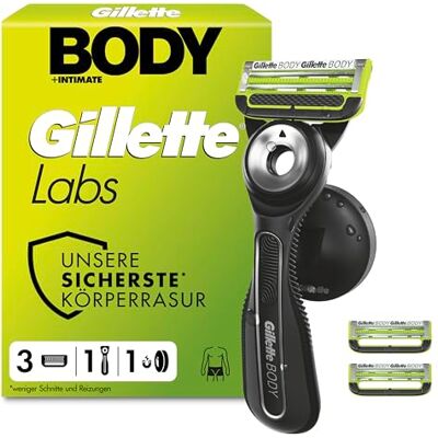 Gillette Labs Body & Intimate Rasierer, Körper Und Intimbereich, Schwarz Gillette Labs Body & Intimate Rasierer, Körper Und Intimbereich, Schwarz