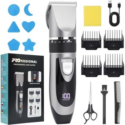 OTraki Haarschneidemaschine, Trimmer Barttrimmer Herren LED Anzeige Haartrimmer Herren Konturen Haartrimmer Kabelloser Haarschneidemaschine Profi Bartschneider Rasierer Haarschneider Hair Clipper OTraki Haarschneidemaschine, Trimmer Barttrimmer Herren LED Anzeige Haartrimmer Herren Konturen Haartrimmer Kabelloser Haarschneidemaschine Profi Bartschneider Rasierer Haarschneider Hair Clipper