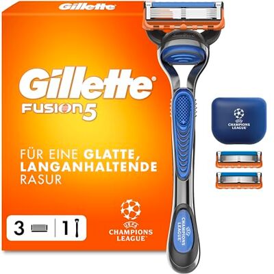 Gillette Fusion5 Rasierer Herren, Metall, Blau/Grau Gillette Fusion5 Rasierer Herren, Metall, Blau/Grau