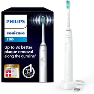 Philips Sonicare 3100 elektrische Zahnbürste, Schallzahnbürste, Andruckkontrolle und Timer, Weiß, Modell HX3671/13 Philips Sonicare 3100 elektrische Zahnbürste, Schallzahnbürste, Andruckkontrolle und Timer, Weiß, Modell HX3671/13