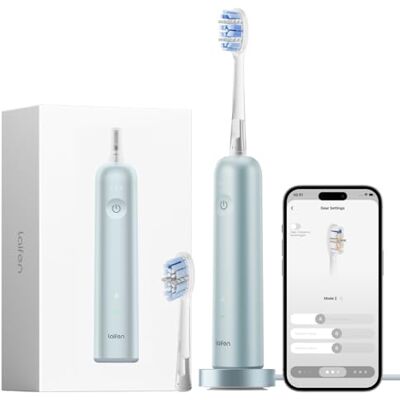Laifen Wave Pro Elektrische Zahnbürste, 60° WaveMotion & 66.000 Vpm für Tiefenreinigung, 70 Tage Akku, Drucksensor & App-Customizing, nahtloses Design ideal für Reisen, inkl. 2 Pro-Köpfe (Alu Blau) Laifen Wave Pro Elektrische Zahnbürste, 60° WaveMotion & 66.000 Vpm für Tiefenreinigung, 70 Tage Akku, Drucksensor & App-Customizing, nahtloses Design ideal für Reisen, inkl. 2 Pro-Köpfe (Alu Blau)