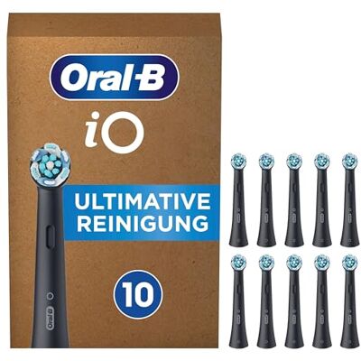 Oral-B iO Ultimative Reinigung Aufsteckbürsten für elektrische Zahnbürste, 10 Stück, ultimative Zahnreinigung, Zahnbürstenaufsatz für Zahnbürsten, briefkastenfähige Verpackung, schwarz Oral-B iO Ultimative Reinigung Aufsteckbürsten für elektrische Zahnbürste, 10 Stück, ultimative Zahnreinigung, Zahnbürstenaufsatz für Zahnbürsten, briefkastenfähige Verpackung, schwarz