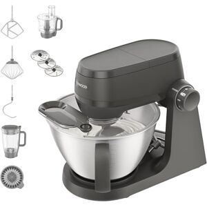 Kenwood Multi Tasker Küchenmaschine mit Standmixer-Aufsatz, Food Processor, Zitruspresse, 1000W, 44% leiser*, 4,3l Schüssel(1,7kg Teig), 7Stufen, Rührarm-Lift, Zubehörfach, Spritzschutz(KHC30.050GY) Kenwood Multi Tasker Küchenmaschine mit Standmixer-Aufsatz, Food Processor, Zitruspresse, 1000W, 44% leiser*, 4,3l Schüssel(1,7kg Teig), 7Stufen, Rührarm-Lift, Zubehörfach, Spritzschutz(KHC30.050GY)