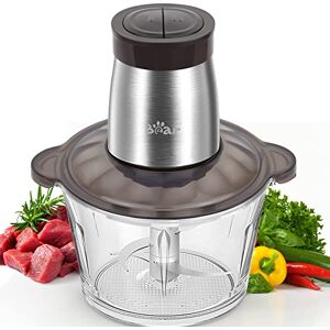 Bear 2L Universalzerkleinerer, Ein-Hand Puls Funktion,2600r/min,2 Geschwindigkeitsstufen, Häcksler mit 4-Edelstahlklingen, Glasbehälter Zerkleinerer für Fleisch,Babynahrung,Gemüse Bear 2L Universalzerkleinerer, Ein-Hand Puls Funktion,2600r/min,2 Geschwindigkeitsstufen, Häcksler mit 4-Edelstahlklingen, Glasbehälter Zerkleinerer für Fleisch,Babynahrung,Gemüse