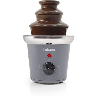 Tristar Edelstahl Schokobrunnen 3 Ebenen, 0,4 Liter, Warmhaltefunktion, 32 Watt, CF-1603, Metallic Tristar Edelstahl Schokobrunnen 3 Ebenen, 0,4 Liter, Warmhaltefunktion, 32 Watt, CF-1603, Metallic