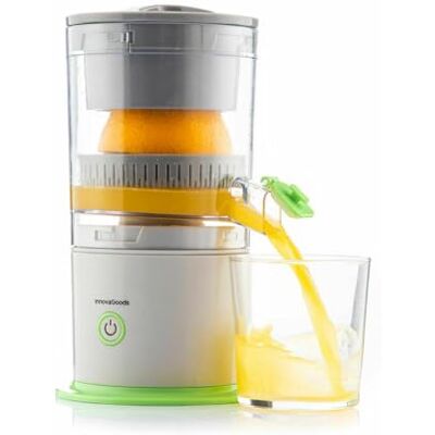 InnovaGoods ® Automatische Orangenpresse, wiederaufladbar, 250 ml, 40 W, freihändige Entsafter, auslaufsicherer Deckel, hohe Effizienz, 90% USB-C, tragbar, Reinigungsbürste, Entsafter für weiche InnovaGoods ® Automatische Orangenpresse, wiederaufladbar, 250 ml, 40 W, freihändige Entsafter, auslaufsicherer Deckel, hohe Effizienz, 90% USB-C, tragbar, Reinigungsbürste, Entsafter für weiche