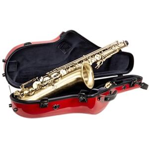 Crossrock Fiberglas-Tenorsaxophon-Koffer glänzendes rotes Finish verstärkte Schale, verbesserte Innenseite, TSA-Schloss, Rucksackgurte – professioneller Reiseschutz (CRF2020TSRD) Crossrock Fiberglas-Tenorsaxophon-Koffer glänzendes rotes Finish verstärkte Schale, verbesserte Innenseite, TSA-Schloss, Rucksackgurte – professioneller Reiseschutz (CRF2020TSRD)
