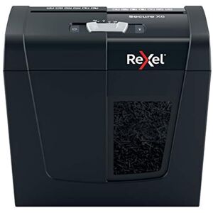 Rexel Aktenvernichter Secure X6, Partikelschnitt, 7-6 Blatt A4 (70-80 g/m²) Kapazität, Sicherheitsstufe P4, 10L Abfallbehälter, leise & kompakt, für zu Hause / Home Office, schwarz, 2020122EU Rexel Aktenvernichter Secure X6, Partikelschnitt, 7-6 Blatt A4 (70-80 g/m²) Kapazität, Sicherheitsstufe P4, 10L Abfallbehälter, leise & kompakt, für zu Hause / Home Office, schwarz, 2020122EU