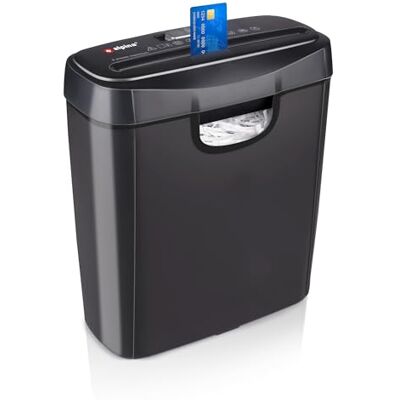 alpina Aktenvernichter – Papiershredder für Zuhause und Büro – Shredder Zerstört Kreditkarten – Zerkleinern Sie 6 A4-Blätter auf Einmal – 10L Behälter – 190W Leistung – Streifenschnitt – Schwarz alpina Aktenvernichter – Papiershredder für Zuhause und Büro – Shredder Zerstört Kreditkarten – Zerkleinern Sie 6 A4-Blätter auf Einmal – 10L Behälter – 190W Leistung – Streifenschnitt – Schwarz