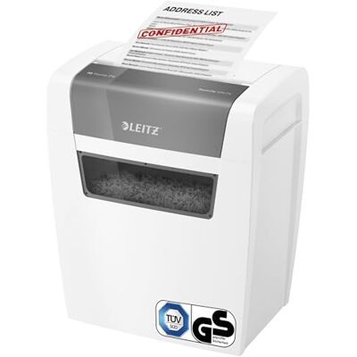 Leitz IQ Home Aktenvernichter, 7-6 Blatt (70-80 g/m²), TÜV+GS Zertifiziert Kleiner Partikelschnitt Schredder, Sicherheitsstufe P4, 15 Liter Behälter, Leise & kompakt für Home Office, Weiß, 80340000 Leitz IQ Home Aktenvernichter, 7-6 Blatt (70-80 g/m²), TÜV+GS Zertifiziert Kleiner Partikelschnitt Schredder, Sicherheitsstufe P4, 15 Liter Behälter, Leise & kompakt für Home Office, Weiß, 80340000