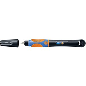 Pelikan griffix Füller Rechtshänder Neon Black – ergonomischer Schreiblernfüller für Kinder, Schulfüller mit Edelstahlfeder & Patrone Pelikan griffix Füller Rechtshänder Neon Black – ergonomischer Schreiblernfüller für Kinder, Schulfüller mit Edelstahlfeder & Patrone