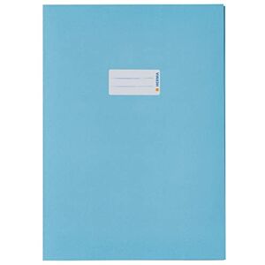 HERMA 7066 Heftumschläge A4 Papier Hellblau, 10 Stück, Hefthüllen mit Beschriftungsfeld aus extrem kräftigen Papier & satten Farben, Heftschoner Set für Schulhefte, farbig HERMA 7066 Heftumschläge A4 Papier Hellblau, 10 Stück, Hefthüllen mit Beschriftungsfeld aus extrem kräftigen Papier & satten Farben, Heftschoner Set für Schulhefte, farbig