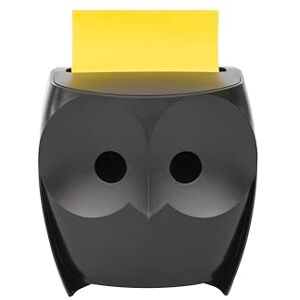 Post-it Z-Notes Dispenser, Eule, Schwarz und Super Sticky Z-Notes, 45 Blatt pro Block, 2 Blöcke Für eine unkomplizierte Einhand-Notizausgabe auf deinem Schreibtisch Post-it Z-Notes Dispenser, Eule, Schwarz und Super Sticky Z-Notes, 45 Blatt pro Block, 2 Blöcke Für eine unkomplizierte Einhand-Notizausgabe auf deinem Schreibtisch