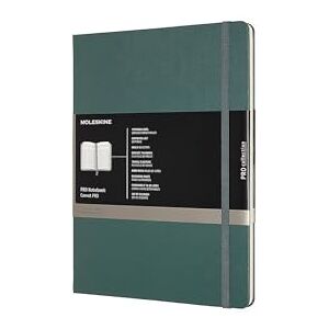 Moleskine Pro Notebook Professionelles Arbeitsnotizbuch (Hardcover mit Elastischem Verschluss, Extra Groß 19 x 25 cm, 192 Seiten) waldgrün Moleskine Pro Notebook Professionelles Arbeitsnotizbuch (Hardcover mit Elastischem Verschluss, Extra Groß 19 x 25 cm, 192 Seiten) waldgrün