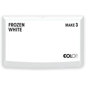 COLOP MAKE 3 Stempelkissen Weiß 160 x 90 mm wasserbasiertes, schnelltrocknendes Stempelkissen für Holzstempel & Kreativstempel DIY & Büro Frozen White COLOP MAKE 3 Stempelkissen Weiß 160 x 90 mm wasserbasiertes, schnelltrocknendes Stempelkissen für Holzstempel & Kreativstempel DIY & Büro Frozen White
