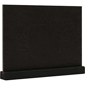 Europel Kreidetafel Tischaufsteller, A4, Querformat, Sockel aus Kiefernholz mit mattschwarzer Oberfläche, doppelseitig, für wasserbasierte Marker, für Restaurants, Hotels, Konferenzen, Festivals Europel Kreidetafel Tischaufsteller, A4, Querformat, Sockel aus Kiefernholz mit mattschwarzer Oberfläche, doppelseitig, für wasserbasierte Marker, für Restaurants, Hotels, Konferenzen, Festivals