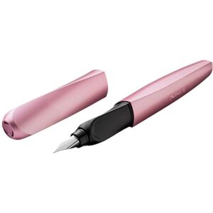 Pelikan Twist Füllhalter, Edelstahl-Feder in Strichbreite M inkl. Tintenpatrone, girly rose Pelikan Twist Füllhalter, Edelstahl-Feder in Strichbreite M inkl. Tintenpatrone, girly rose