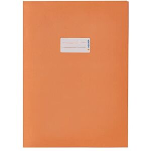 HERMA 5534 Heftumschläge A4 Papier Orange, 10 Stück, Hefthüllen mit Beschriftungsfeld aus extrem kräftigen Papier & satten Farben, Heftschoner Set für Schulhefte, farbig HERMA 5534 Heftumschläge A4 Papier Orange, 10 Stück, Hefthüllen mit Beschriftungsfeld aus extrem kräftigen Papier & satten Farben, Heftschoner Set für Schulhefte, farbig