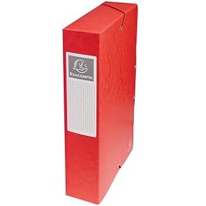 Exacompta 50605E 1 Abheftbox mit Gummibändern Exabox aus Glanzkarton 600g/m2 Rücken 6 cm Maße 25 x 33 cm für A4-Dokumente Farbe Rot wird montiert geliefert Exacompta 50605E 1 Abheftbox mit Gummibändern Exabox aus Glanzkarton 600g/m2 Rücken 6 cm Maße 25 x 33 cm für A4-Dokumente Farbe Rot wird montiert geliefert