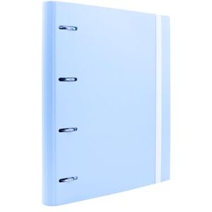 RAYLU PAPER Ordner mit 4 Ringen mit 6 farbigen Trennblättern und Nachfüllungen von 100 A4-Blättern mit 4 x 4 mm karierten Blättern, 4 x 4 mm, Rücken 60 mm. (Pastellblau) RAYLU PAPER Ordner mit 4 Ringen mit 6 farbigen Trennblättern und Nachfüllungen von 100 A4-Blättern mit 4 x 4 mm karierten Blättern, 4 x 4 mm, Rücken 60 mm. (Pastellblau)