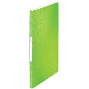 Leitz Sichtbuch in A4 Format, Mit 20 Klarsichthüllen für 40 Blatt, Grün, WOW, 46310054 Leitz Sichtbuch in A4 Format, Mit 20 Klarsichthüllen für 40 Blatt, Grün, WOW, 46310054
