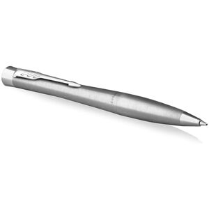 Parker Urban Twist-Kugelschreiber Metro Metallic mit Chrom-Zierteilen mit Nachfüllpatrone mit blauer Tinte Geschenkbox Parker Urban Twist-Kugelschreiber Metro Metallic mit Chrom-Zierteilen mit Nachfüllpatrone mit blauer Tinte Geschenkbox