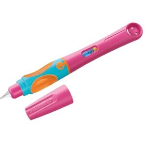 Pelikan griffix Füller Rechtshänder Lovely Pink – ergonomischer Schreiblernfüller für Kinder, Schulfüller mit Edelstahlfeder & Patrone Pelikan griffix Füller Rechtshänder Lovely Pink – ergonomischer Schreiblernfüller für Kinder, Schulfüller mit Edelstahlfeder & Patrone
