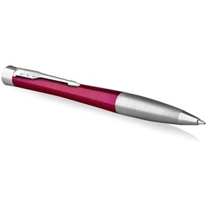 Parker Urban Twist-Kugelschreiber Magenta mit Chrom-Zierteilen mit Nachfüllpatrone mit blauer Tinte Geschenkbox Parker Urban Twist-Kugelschreiber Magenta mit Chrom-Zierteilen mit Nachfüllpatrone mit blauer Tinte Geschenkbox