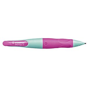 STABILO Ergonomischer Druck-Bleistift für Linkshänder EASYergo 1.4 in türkis/neonpink Einzelstift inkl. 3 dünner Minen Härtegrad HB STABILO Ergonomischer Druck-Bleistift für Linkshänder EASYergo 1.4 in türkis/neonpink Einzelstift inkl. 3 dünner Minen Härtegrad HB