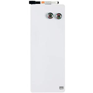Nobo Schmales Magnetisches Mini-Whiteboard, Rahmenlos, Trocken Abwischbar, Leicht zu Reinigen, Wandmontage, Integrierte Stifthalterung, Zuhause/Büro, 140 x 360 mm, Weiß, 1903764 Nobo Schmales Magnetisches Mini-Whiteboard, Rahmenlos, Trocken Abwischbar, Leicht zu Reinigen, Wandmontage, Integrierte Stifthalterung, Zuhause/Büro, 140 x 360 mm, Weiß, 1903764