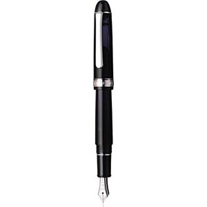 Platinum Japanischer Füllfederhalter #3776 Century Rhodium Black Diamond F/Schwarz / 0,28-0,34 mm/Handgefertigt/Feder aus 14-Karätigem Gold/mit Geschenkbox/Füllhalter Platinum Japanischer Füllfederhalter #3776 Century Rhodium Black Diamond F/Schwarz / 0,28-0,34 mm/Handgefertigt/Feder aus 14-Karätigem Gold/mit Geschenkbox/Füllhalter