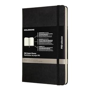 Moleskine Pro Projektplaner und Notizbuch, Professioneller Terminkalender, Produktivität für Projekte und Projektmanagement, Hardcover, Format 13 x 21 cm, Farbe Schwarz, 288 Seiten Moleskine Pro Projektplaner und Notizbuch, Professioneller Terminkalender, Produktivität für Projekte und Projektmanagement, Hardcover, Format 13 x 21 cm, Farbe Schwarz, 288 Seiten