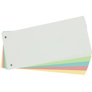 Limit Trennstreifen aus Karton, gelocht, 180 g/m², 5 Farben, 100 Stück Limit Trennstreifen aus Karton, gelocht, 180 g/m², 5 Farben, 100 Stück