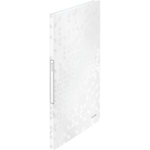 Leitz WOW Sichtbuch in A4 Format, Mit 20 Klarsichthüllen für 40 Blatt, Perlweiß, WOW, 46310001 Leitz WOW Sichtbuch in A4 Format, Mit 20 Klarsichthüllen für 40 Blatt, Perlweiß, WOW, 46310001