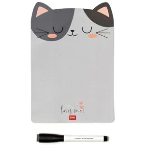 LEGAMI Magnettafel, Something To Remember, 28x28 cm, Kitty-Thema, trocken abwischbare Tafel, aus gummiertem Blatt, mit Marker Konform mit Anti-Blowing-Vorschriften LEGAMI Magnettafel, Something To Remember, 28x28 cm, Kitty-Thema, trocken abwischbare Tafel, aus gummiertem Blatt, mit Marker Konform mit Anti-Blowing-Vorschriften