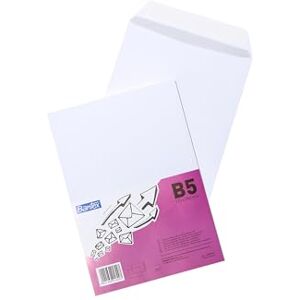 Bantex Versandtaschen B5 Weiß (50 Stück) 176 x 250 mm Versandbeutel, 90 g/m² Papier, Haftklebung mit Abziehstreifen, Briefumschläge ohne Fenster für Dokumente & Kataloge (Folie) Bantex Versandtaschen B5 Weiß (50 Stück) 176 x 250 mm Versandbeutel, 90 g/m² Papier, Haftklebung mit Abziehstreifen, Briefumschläge ohne Fenster für Dokumente & Kataloge (Folie)