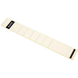 Leitz Rückenschild selbstklebend für Standard- und Hartpappe-Ordner, 10 Stück, 50 mm Rückenbreite, Langes und schmales Format, 39 x 285 mm, Papier, weiß, 16480001 Leitz Rückenschild selbstklebend für Standard- und Hartpappe-Ordner, 10 Stück, 50 mm Rückenbreite, Langes und schmales Format, 39 x 285 mm, Papier, weiß, 16480001